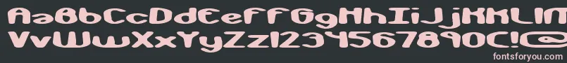 Шрифт monkphon – розовые шрифты на чёрном фоне