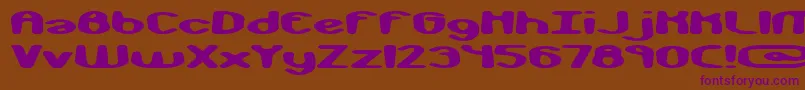 Шрифт monkphon – фиолетовые шрифты на коричневом фоне
