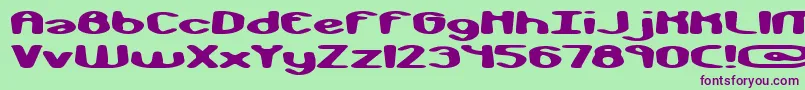 Шрифт monkphon – фиолетовые шрифты на зелёном фоне