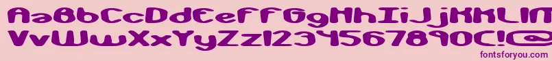 monkphon Font – Purple Fonts on Pink Background