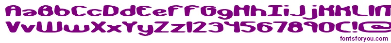 monkphon-fontti – violetit fontit valkoisella taustalla