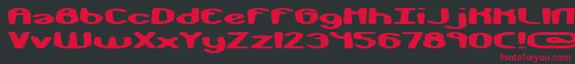Шрифт monkphon – красные шрифты на чёрном фоне