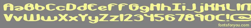 Шрифт monkphon – жёлтые шрифты на сером фоне