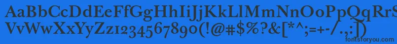 Police Jbaskervilletmed – polices noires sur fond bleu