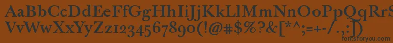 Jbaskervilletmed Font – Black Fonts on Brown Background