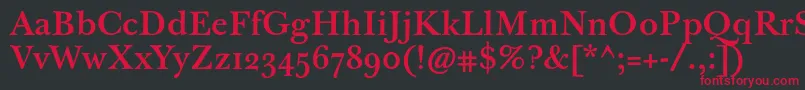 Jbaskervilletmed Font – Red Fonts on Black Background