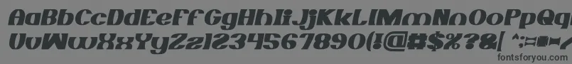 MONOCHROME Bold Italic-fontti – mustat fontit harmaalla taustalla