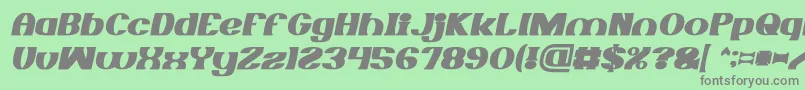 Saiba mais sobre a fonte MONOCHROME Bold Italic Fonte MONOCHROME Bold Italic – fontes cinzas em um fundo verde