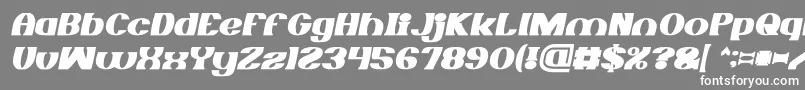 フォントMONOCHROME Bold Italic – 灰色の背景に白い文字