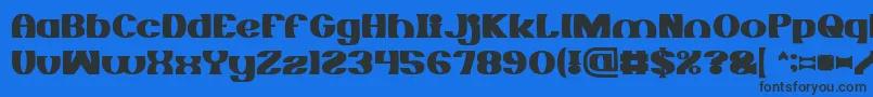 MONOCHROME Bold Font – Black Fonts on Blue Background