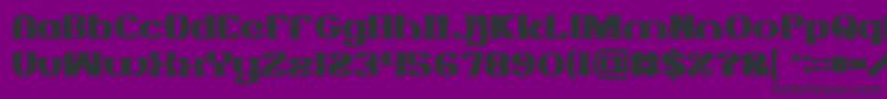 Czcionka MONOCHROME Bold – czarne czcionki na fioletowym tle