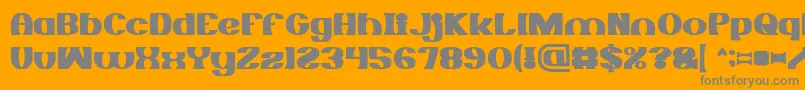 MONOCHROME Bold Font – Gray Fonts on Orange Background