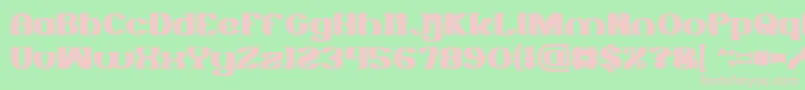 MONOCHROME Bold Font – Pink Fonts on Green Background