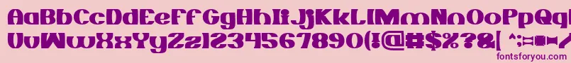 MONOCHROME Bold Font – Purple Fonts on Pink Background