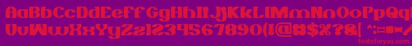 MONOCHROME Bold Font – Red Fonts on Purple Background