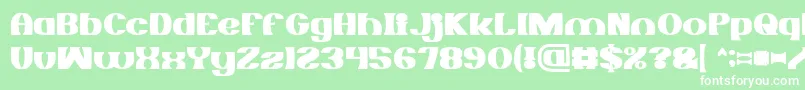 MONOCHROME Bold Font – White Fonts on Green Background