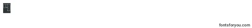 MONOCHROME Hollow Inverse Font – Fonts for Digit 4
