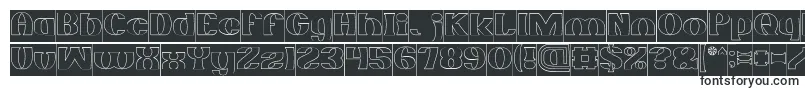 MONOCHROME Hollow Inverse-Schriftart – Schriftarten, die mit M beginnen