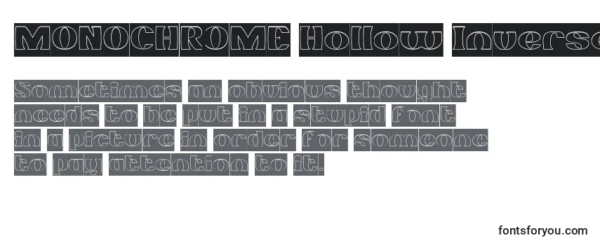 MONOCHROME Hollow Inverse-fontti