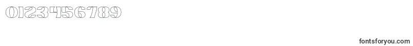 MONOCHROME Hollow-Schriftart – Schriften für Zahlen und Nummern