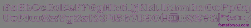 Weitere Informationen zur MONOCHROME Hollow-Schriftart MONOCHROME Hollow-Schriftart – Violette Schriften auf grauem Hintergrund