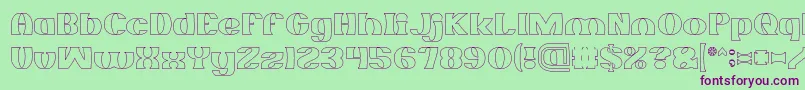 More about MONOCHROME Hollow Font MONOCHROME Hollow Font – Purple Fonts on Green Background