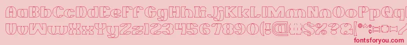 More about MONOCHROME Hollow Font MONOCHROME Hollow Font – Red Fonts on Pink Background