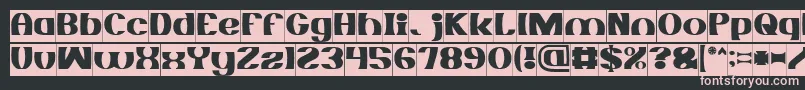 MONOCHROME Inverse Font – Pink Fonts on Black Background
