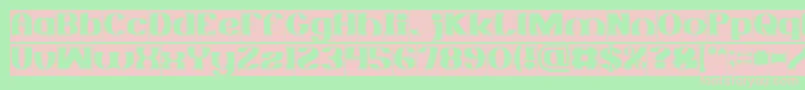 MONOCHROME Inverse Font – Pink Fonts on Green Background