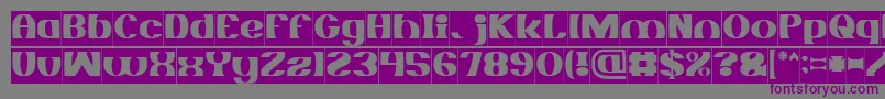 MONOCHROME Inverse Font – Purple Fonts on Gray Background