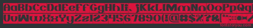 MONOCHROME Inverse Font – Red Fonts on Black Background