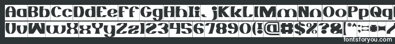 Шрифт MONOCHROME Inverse – белые шрифты