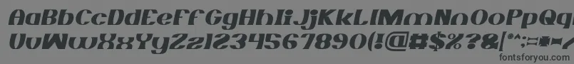 MONOCHROME italic-fontti – mustat fontit harmaalla taustalla