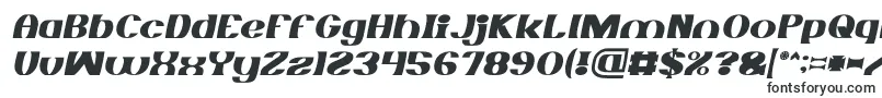 Шрифт MONOCHROME italic – заполненные шрифты