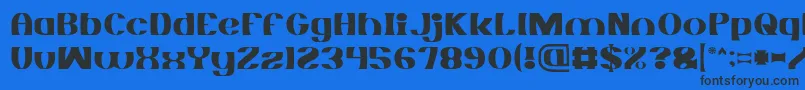 MONOCHROME Light Font – Black Fonts on Blue Background