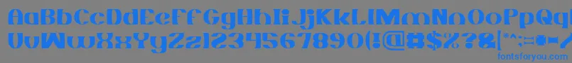 MONOCHROME Light Font – Blue Fonts on Gray Background