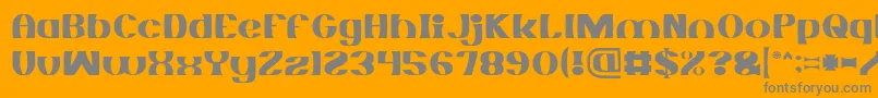MONOCHROME Light Font – Gray Fonts on Orange Background