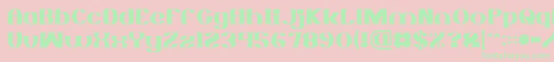 MONOCHROME Light Font – Green Fonts on Pink Background