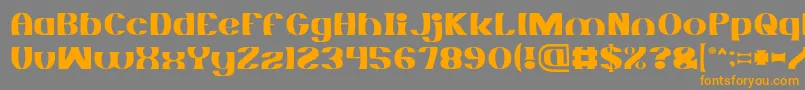 MONOCHROME Light Font – Orange Fonts on Gray Background