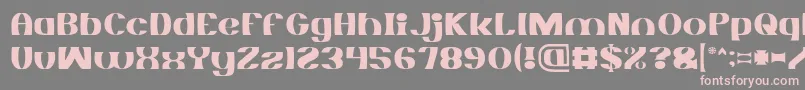 MONOCHROME Light Font – Pink Fonts on Gray Background