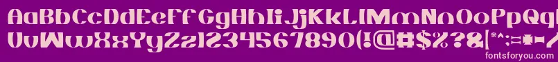 MONOCHROME Light Font – Pink Fonts on Purple Background