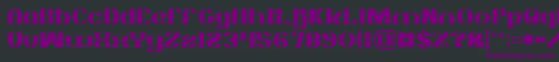 MONOCHROME Light Font – Purple Fonts on Black Background