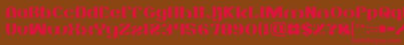 MONOCHROME Light Font – Red Fonts on Brown Background