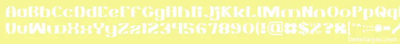 MONOCHROME Light Font – White Fonts on Yellow Background