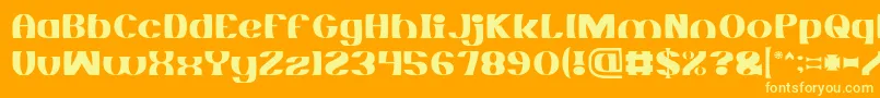 More about MONOCHROME Light Font MONOCHROME Light Font – Yellow Fonts on Orange Background
