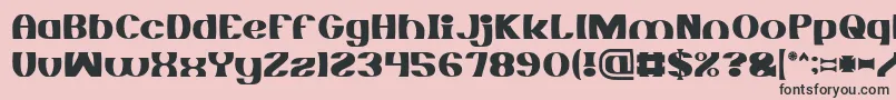 MONOCHROME Font – Black Fonts on Pink Background