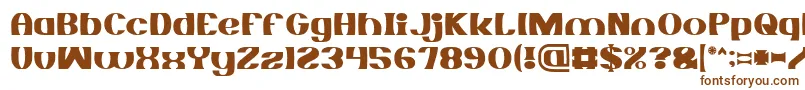 MONOCHROME Font – Brown Fonts on White Background