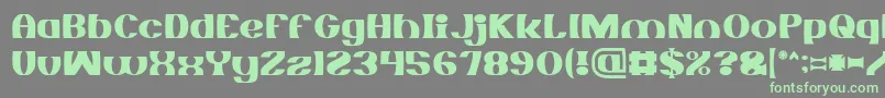 MONOCHROME Font – Green Fonts on Gray Background