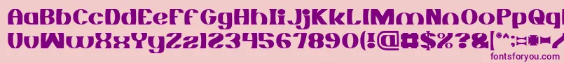 MONOCHROME Font – Purple Fonts on Pink Background