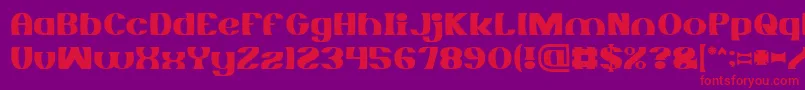 MONOCHROME Font – Red Fonts on Purple Background